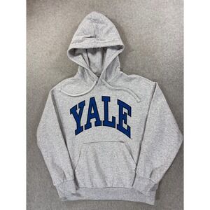 Yale Bulldogs Screened Logo Campus Hoodie Sweatshirt (Women's‎ Large) Gray